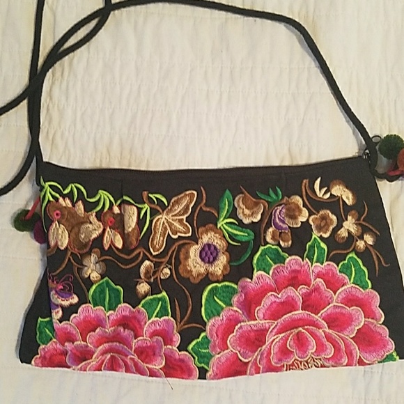 Handbags - Fun embroidered clutch
